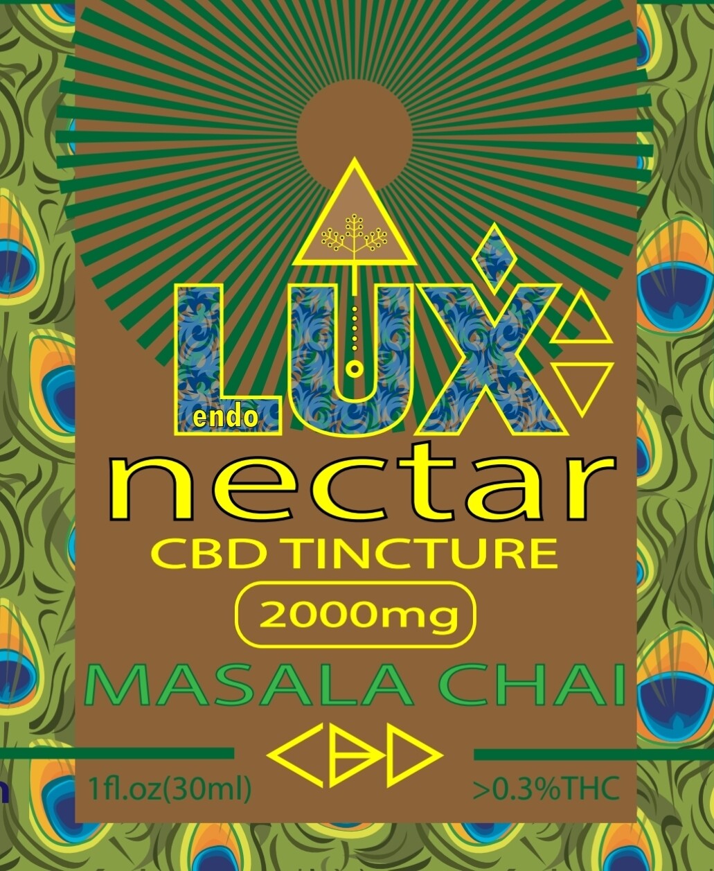 EndoLUX Nectar CBD Tincture 2000mg Masala Chai