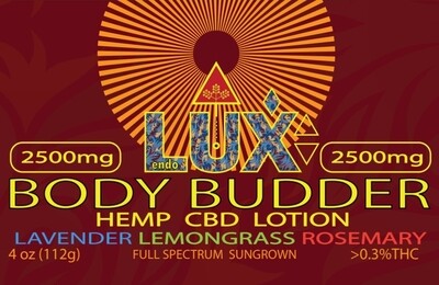 Grindstone Highlands EndoLux Body Budder Hemp CBD Lotion 2500mg