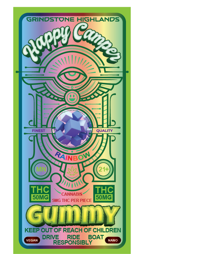 Rainbow Happy Camper Gummy 50mg THC Variety Pack