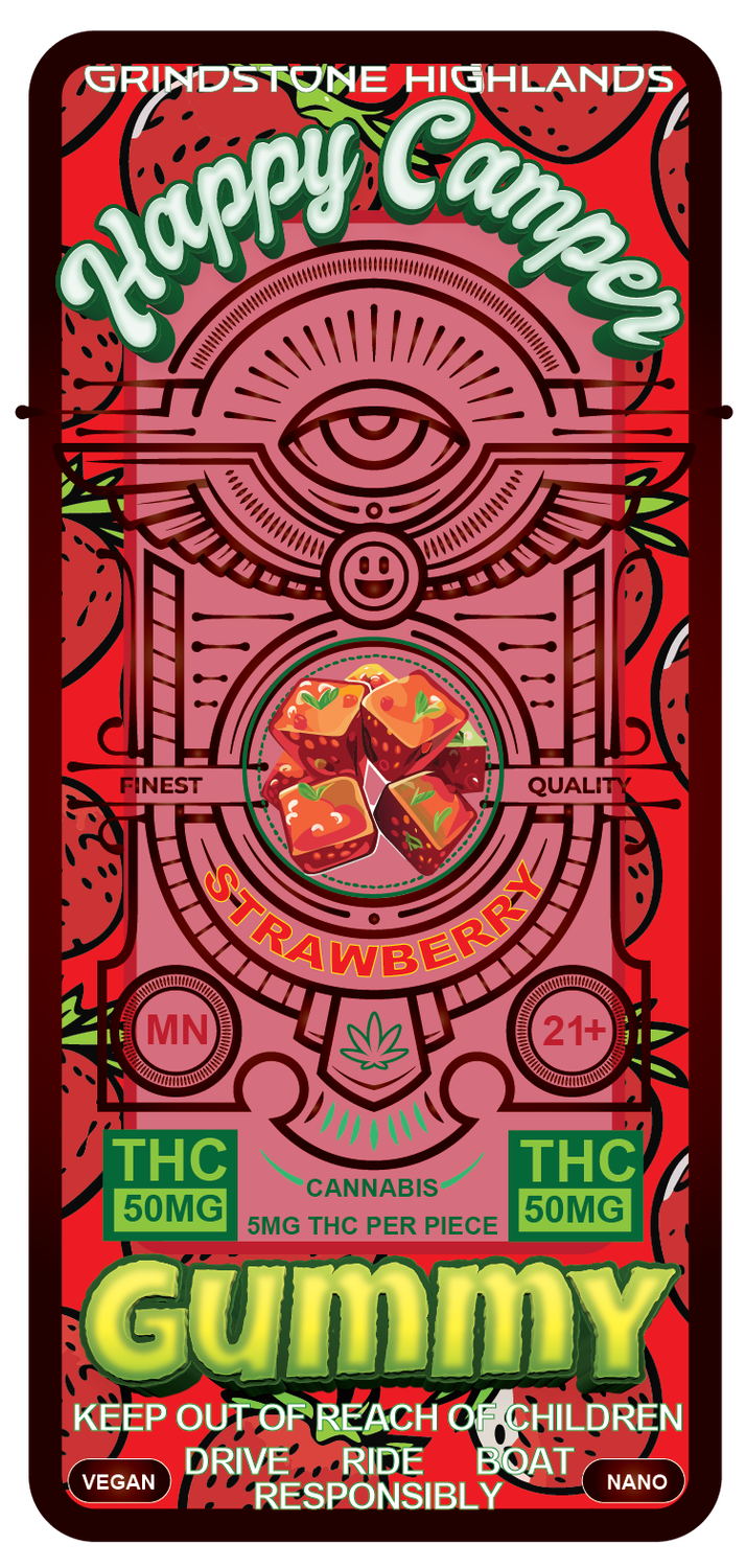 Strawberry Happy Camper 50mg THC