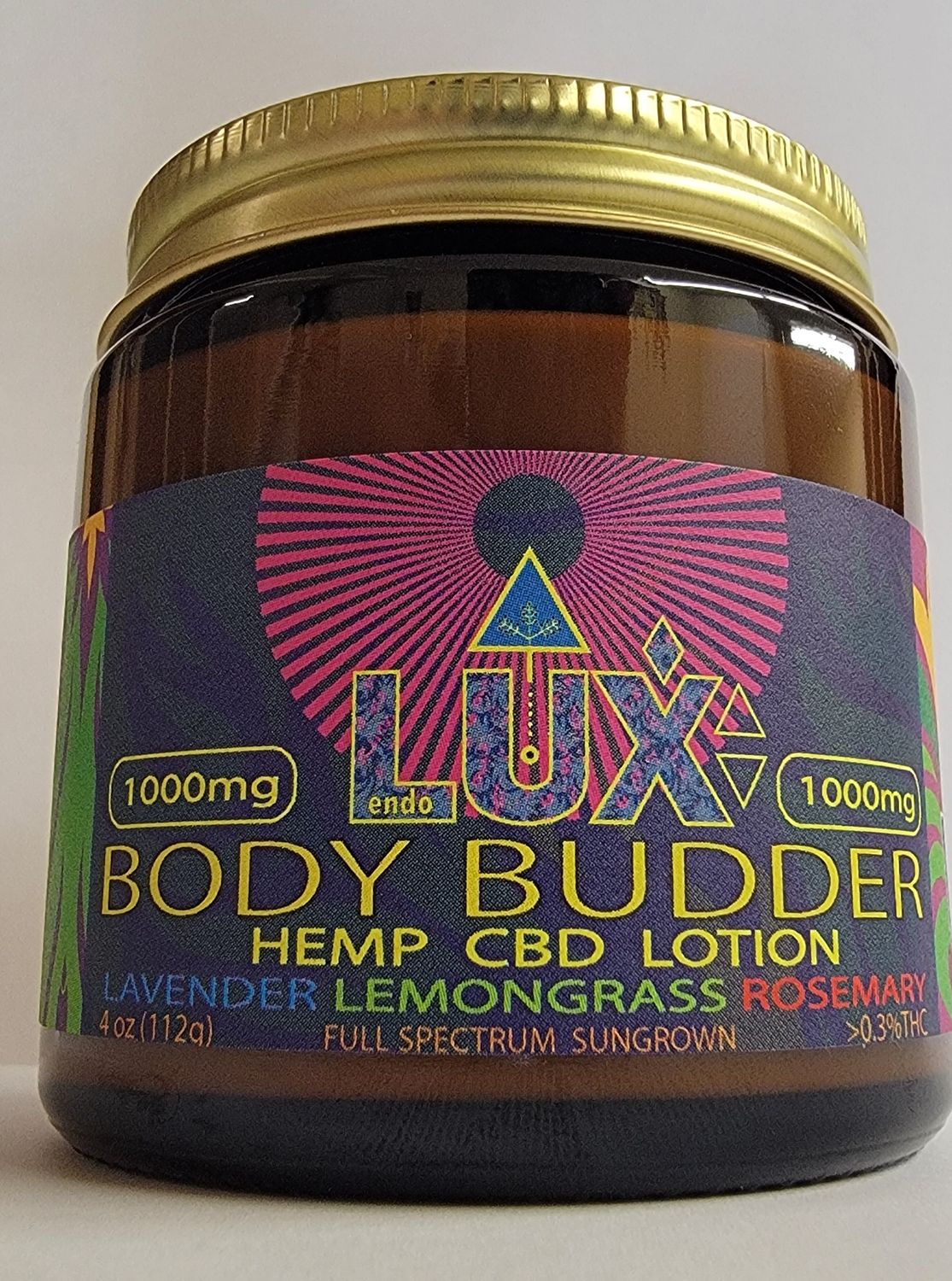 Grindstone Highlands EndoLux Body Budder Hemp CBD Lotion 1000mg.
