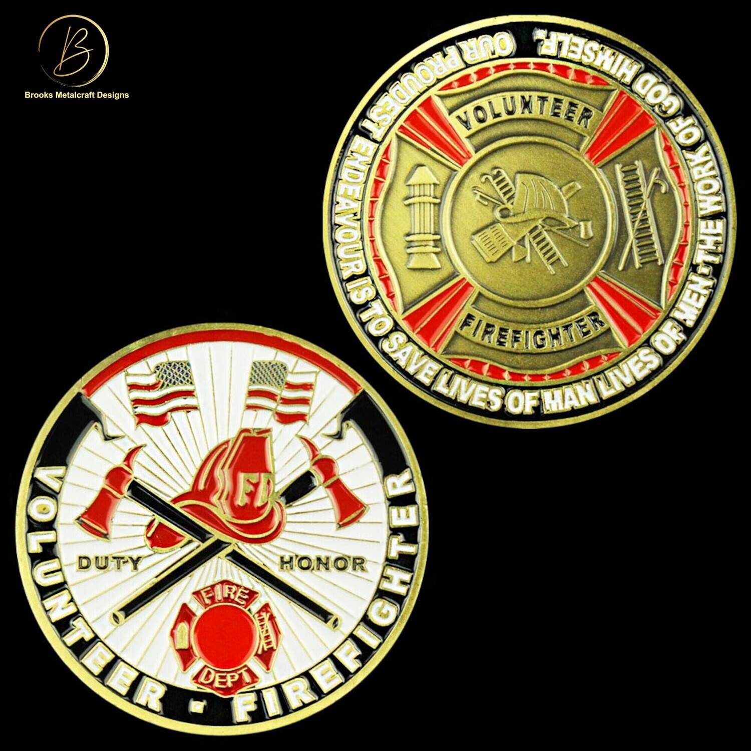 Volunteer Firefighter Challenge Coin