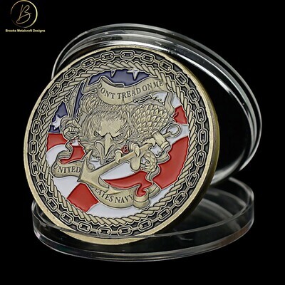 US Navy Chiefs Don't Tread on Me Challenge Coin