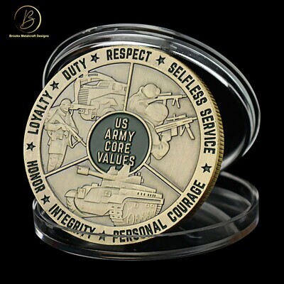 US Army Core Values Challenge Coin
