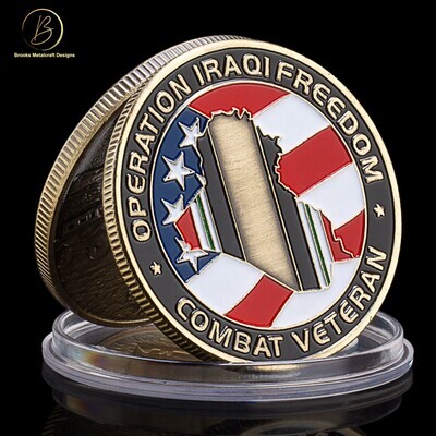 Operation Iraqi Freedom OIF Combat Veteran Challenge Coin