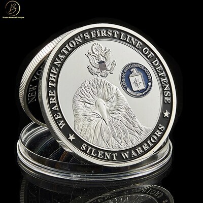 CIA We Are The Nation&#39;s First Line of Defense Silent Warriors Challenge Coin