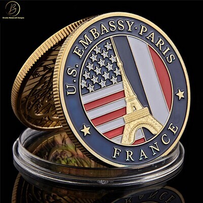 Department of State Embassy Paris France Challenge Coin