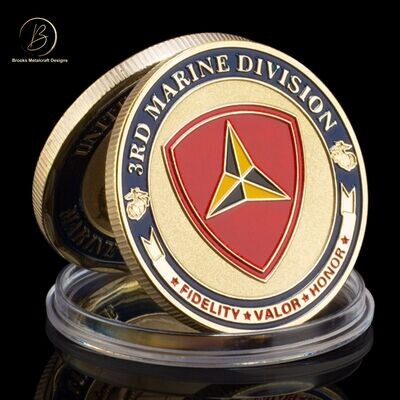 Marine 3rd Division Challenge Coin