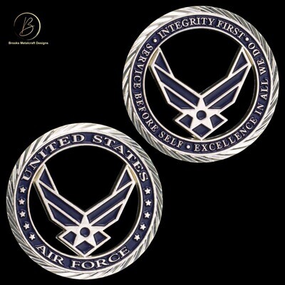 Air Force Core Values Hollow Commemorative Challenge Coin