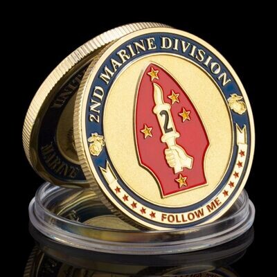 Marine 2nd Division Challenge Coin