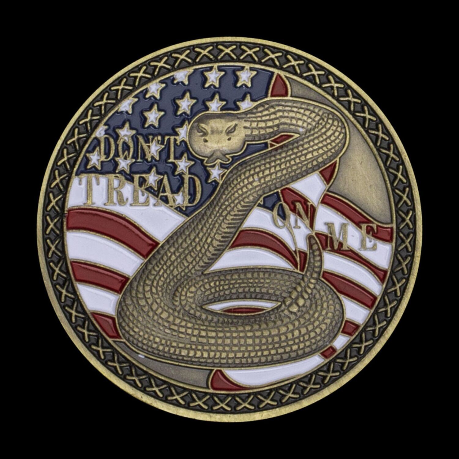 Don&#39;t Tread on Me 2nd Amendment Challenge Coin