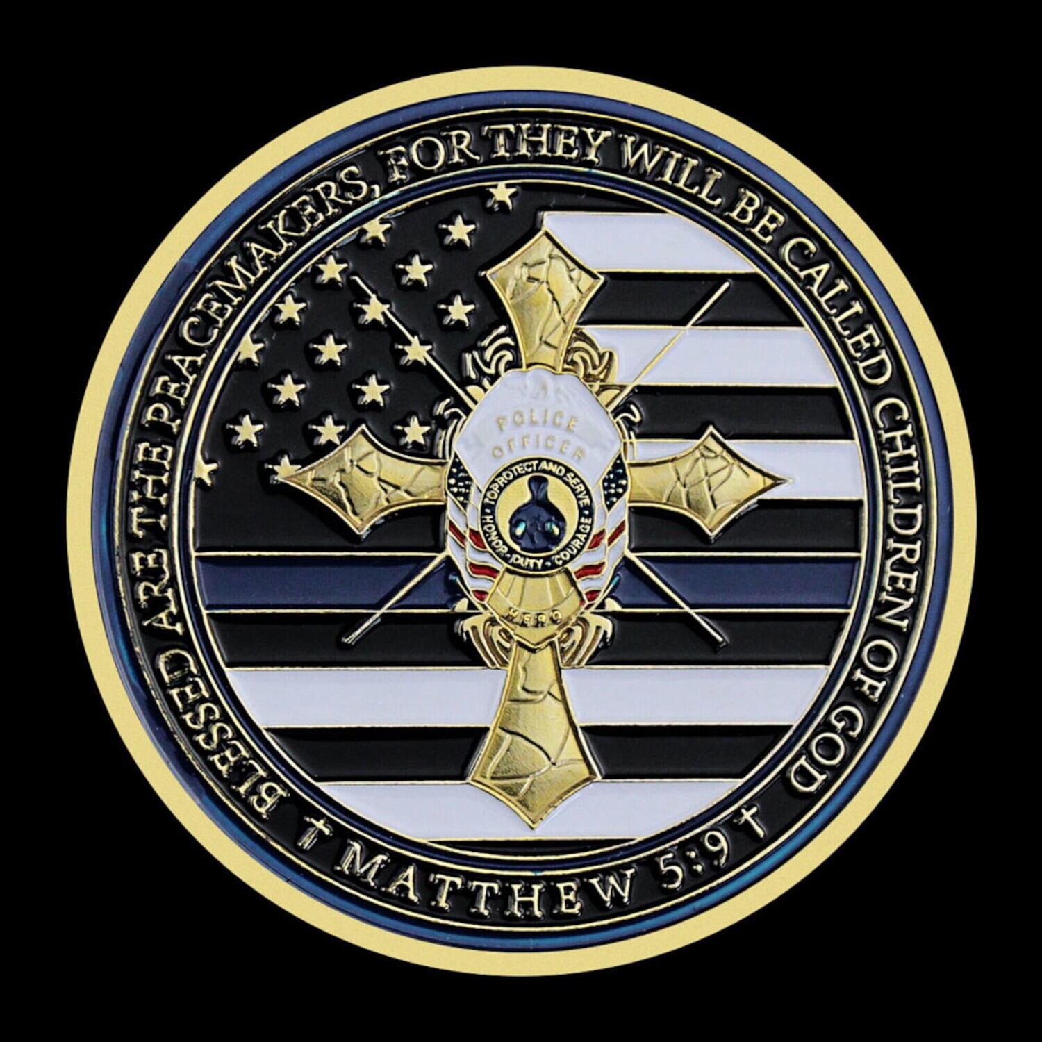 Police Officer&#39;s Prayer Matthew 5:9 Blessed Are The Peacemakers