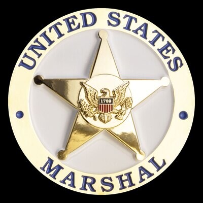 United States Marshal Gold 3D Challenge Coin