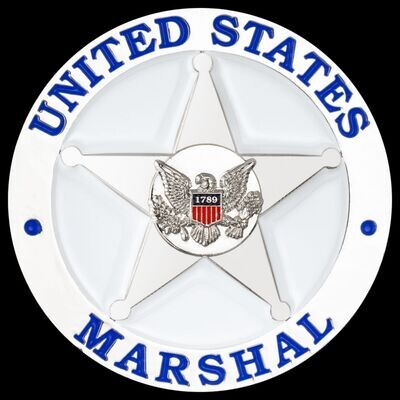 United States Marshal Silver 3D Challenge Coin