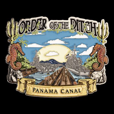 Order of the Ditch Challenge Coin - Large 3.00" by 2.36"