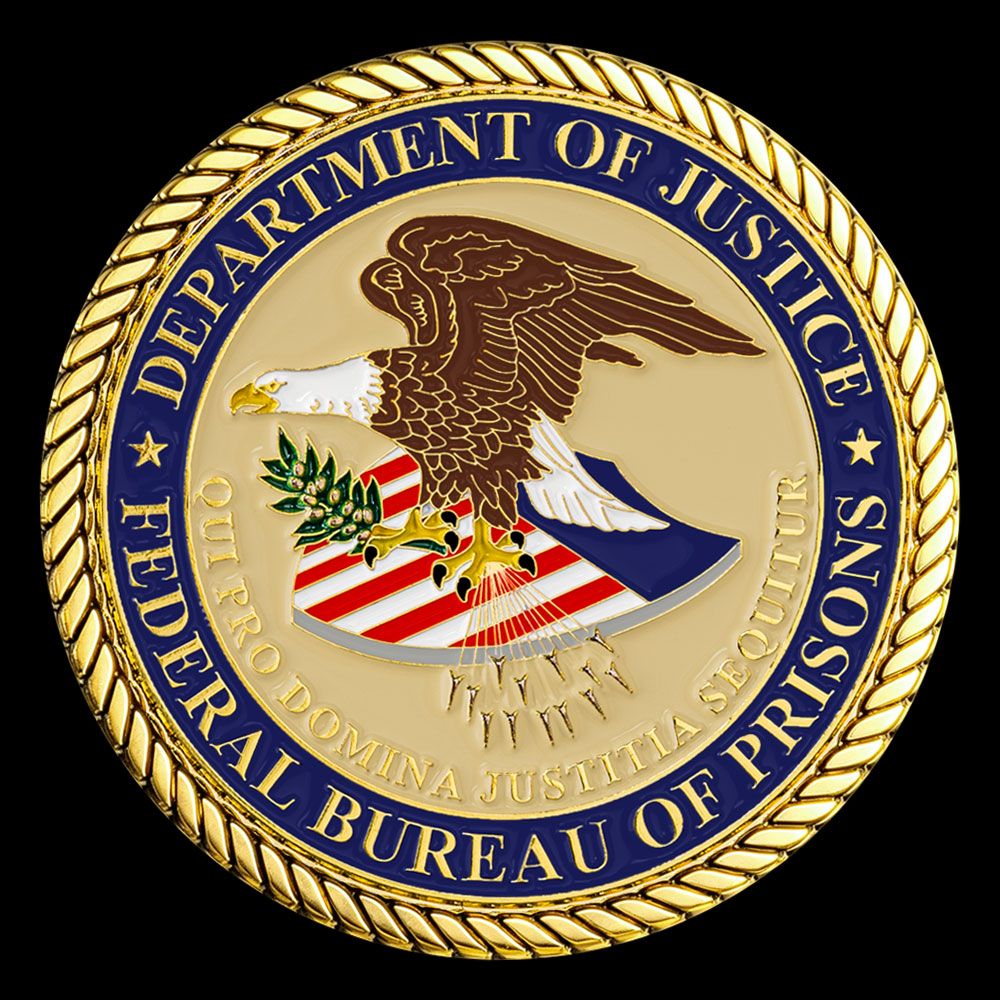 Federal Bureau of Prisons - Department of Justice Challenge Coin Saint Michael