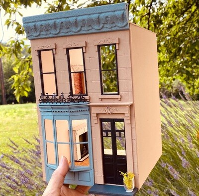 Brownstone Townhouse - 1/24 scale (half inch scale) DIY Kit