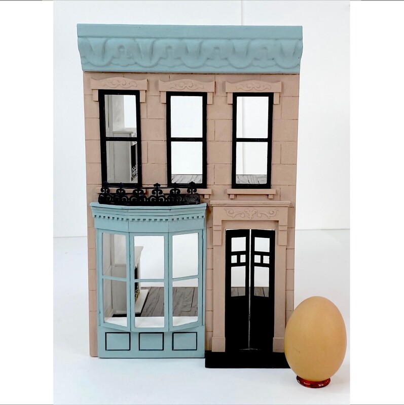 Brownstone Townhouse - 1/24 scale (half inch scale) DIY Kit