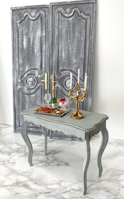 Baroque Double Doors (decorated inside + outside) with 2 lion heads – 1/6 scale – Custom Colors