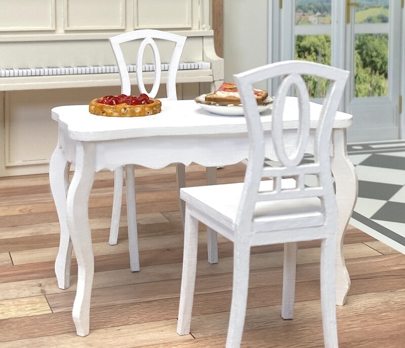 2 Dining Bistro Chairs – 1/12 Dollhouse DIY Kit