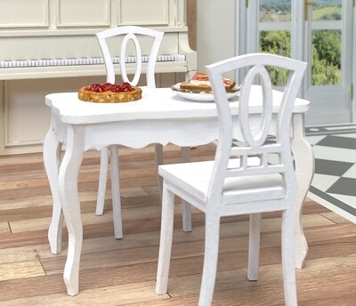 2 Dining Bistro Chairs – 1/12 Dollhouse DIY Kit