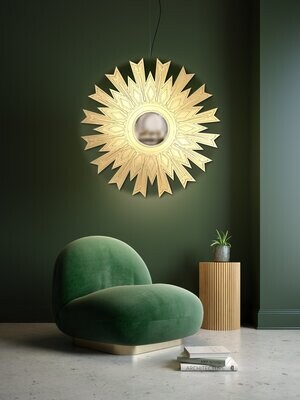 SUNBURST MIRROR FRAME 24 inch 60 cm -
 - Digital Cut Files SVG