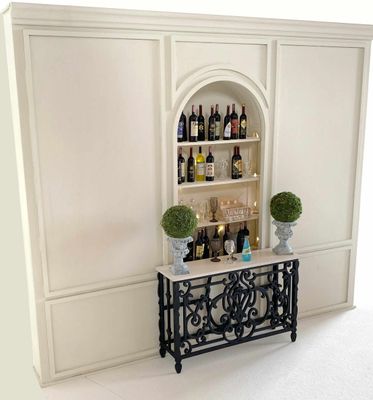 The Arched Shelf Wall with Lighting option – Part of the Florence Residence – 1:6 scale DIY kit