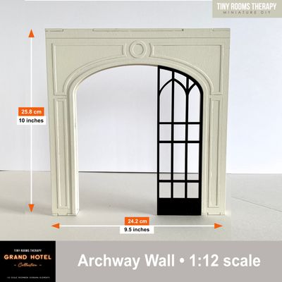 1:12 scale The Archway Wall – the Grand Hotel Selection DIY kit Dollhouse Diorama