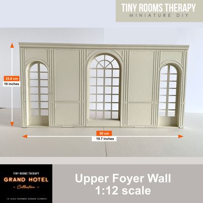 1:12 scale Foyer Wall – the Grand Hotel Selection DIY kit Dollhouse Diorama