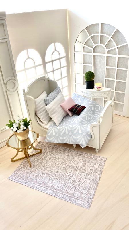 Convertible Doll Bed 1/6 scale for 12-13 inch / 30 cm dolls