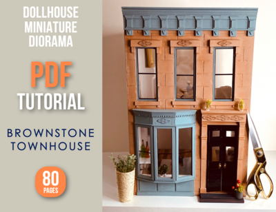 Brownstone Townhouse Complete E-Book Tutorial 1/12 scale