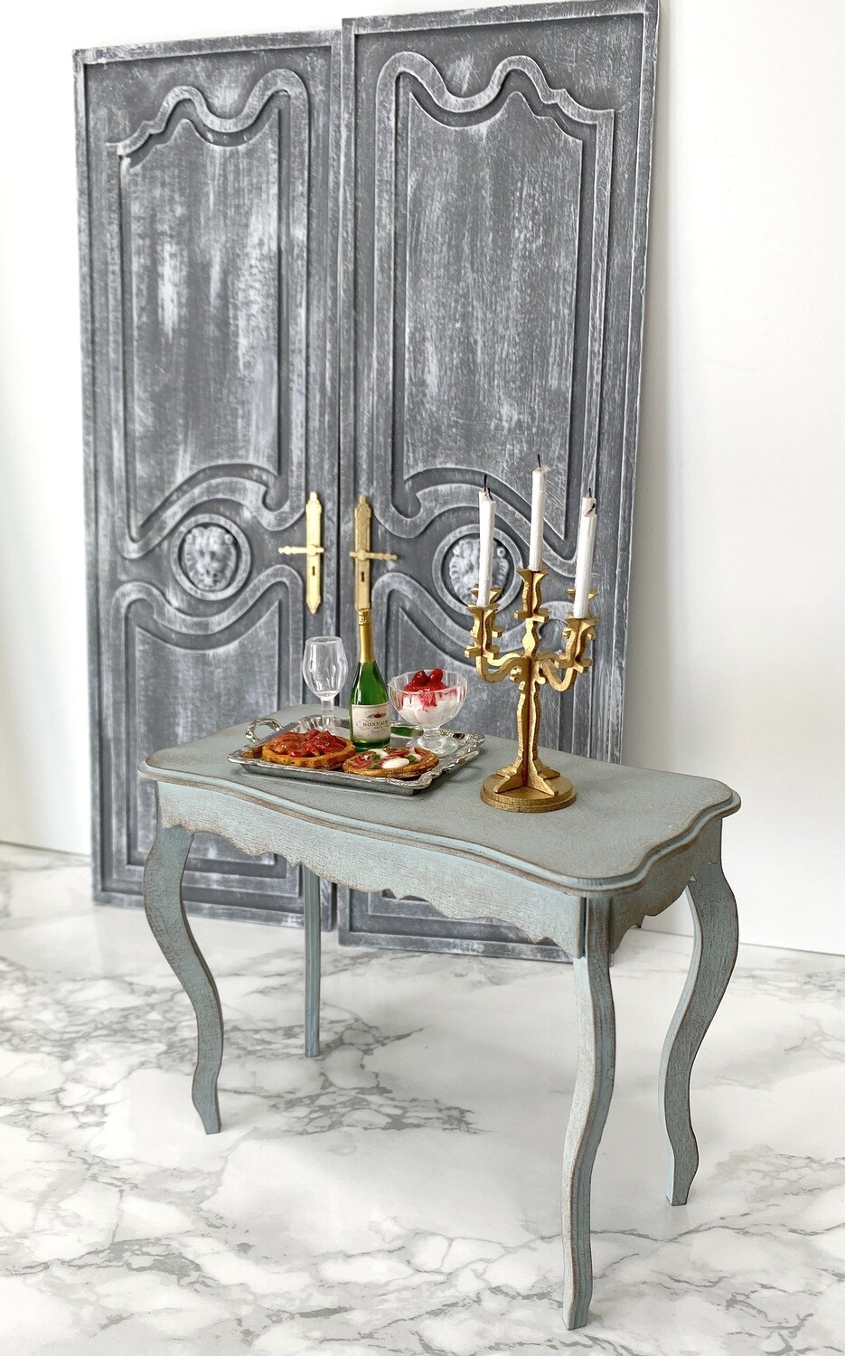 Baroque Double Doors with 2 lion heads – 1/6 scale