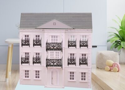 Wrought Iron Dollhouse Balconies – 2 Sizes Included – Digital Cut Files + Tutorial