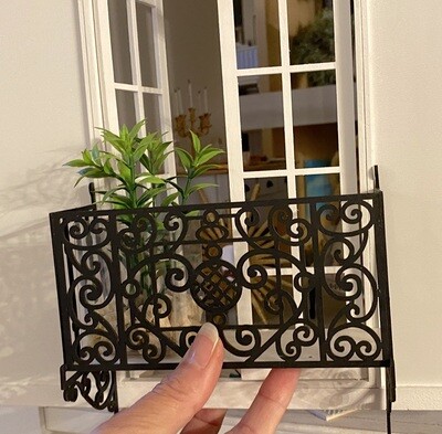 Wrought Iron Style Dollhouse Balcony – Digital Cut Files + Tutorial