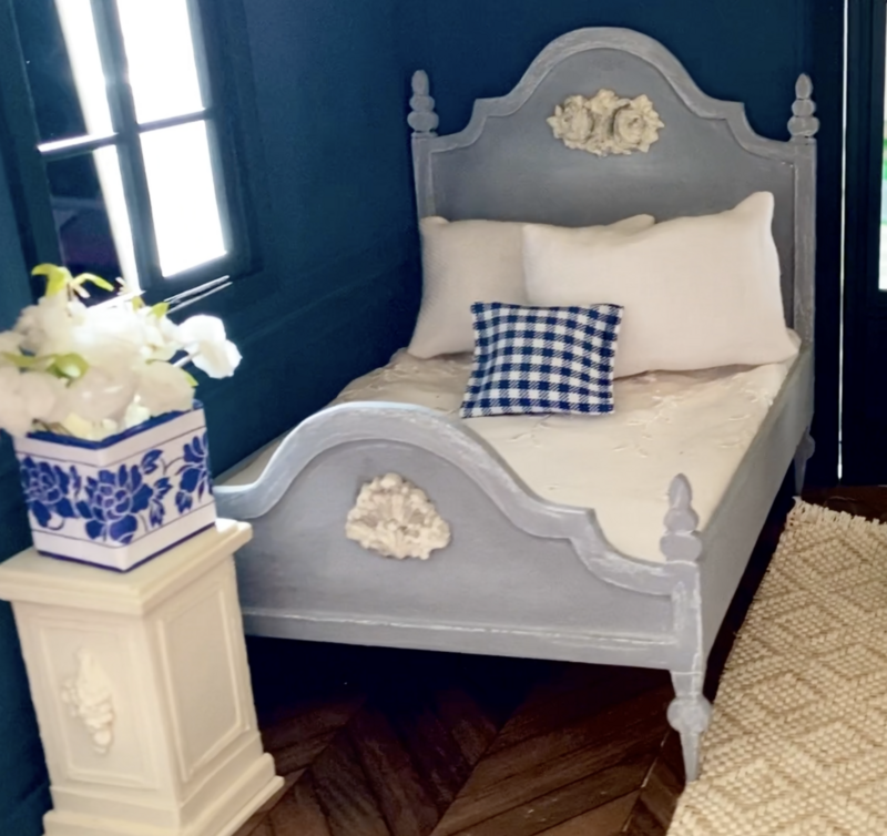 Romantic Bed Dollhouse – Digital Cut Files 1/12 scale + Tutorial