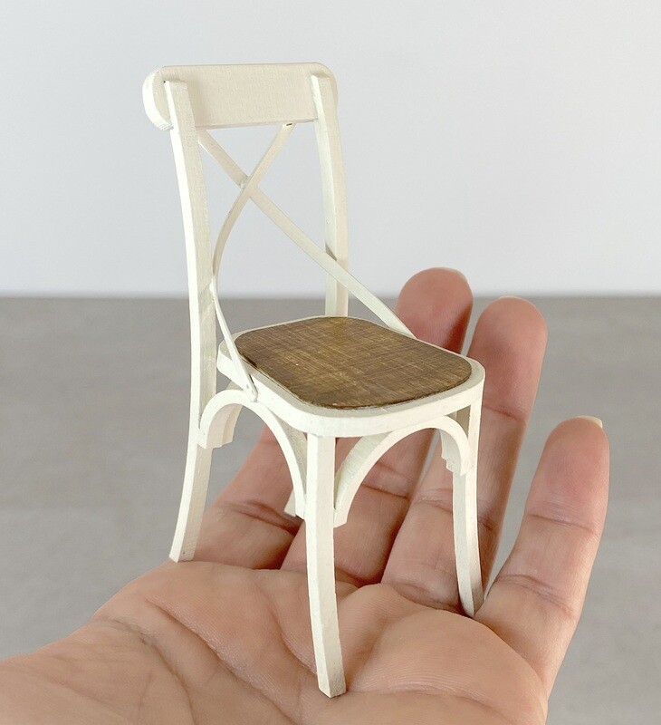 2 Bentwood Chairs Vienna Café Style – 1/12 scale Dollhouse Kit