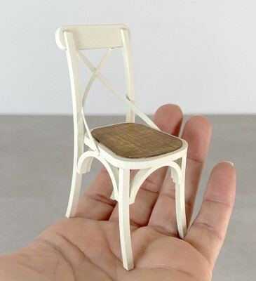 2 Bentwood Chairs Vienna Café Style – 1/12 scale Dollhouse Kit