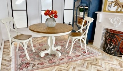 Bistro Table Vienna Café Style – 1/12 scale Dollhouse Kit