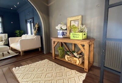 Rustic Farmhouse Console Table - DIY-Kit in 1/12 Dollhouse scale