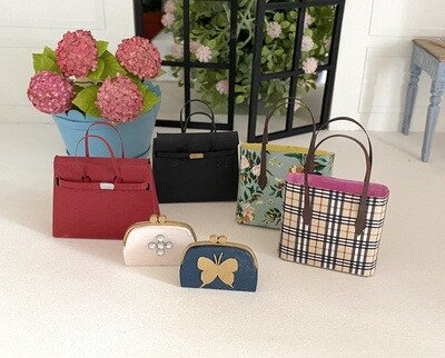 Miniature Bags Collection / 3 Models: Clutch, B-Bag, Shopper / Digital Cut Files
