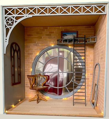 The Doll Loft 1/6 scale DIY kit – dollhouse fantasy roombox in 2 variants