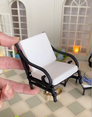 Outdoor Lounge Chair – complete 1/12 scale Dollhouse DIY  Kit