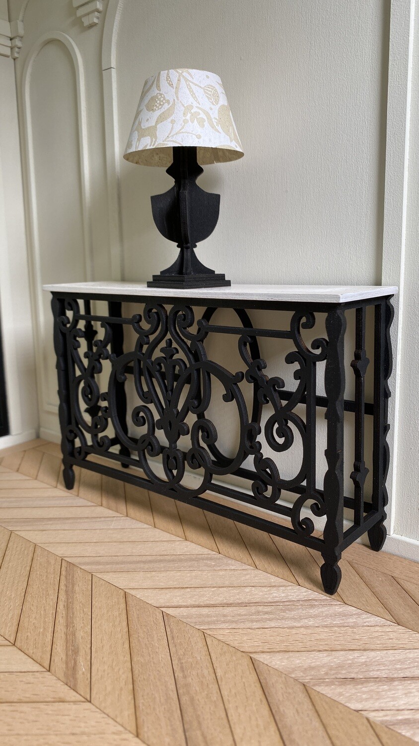 Wrought Iron Style Console – 1/6 scale DIY kit