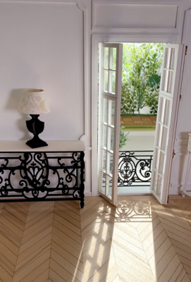 French Double Doors – 1/6 scale fashion doll furniture – DIY kit