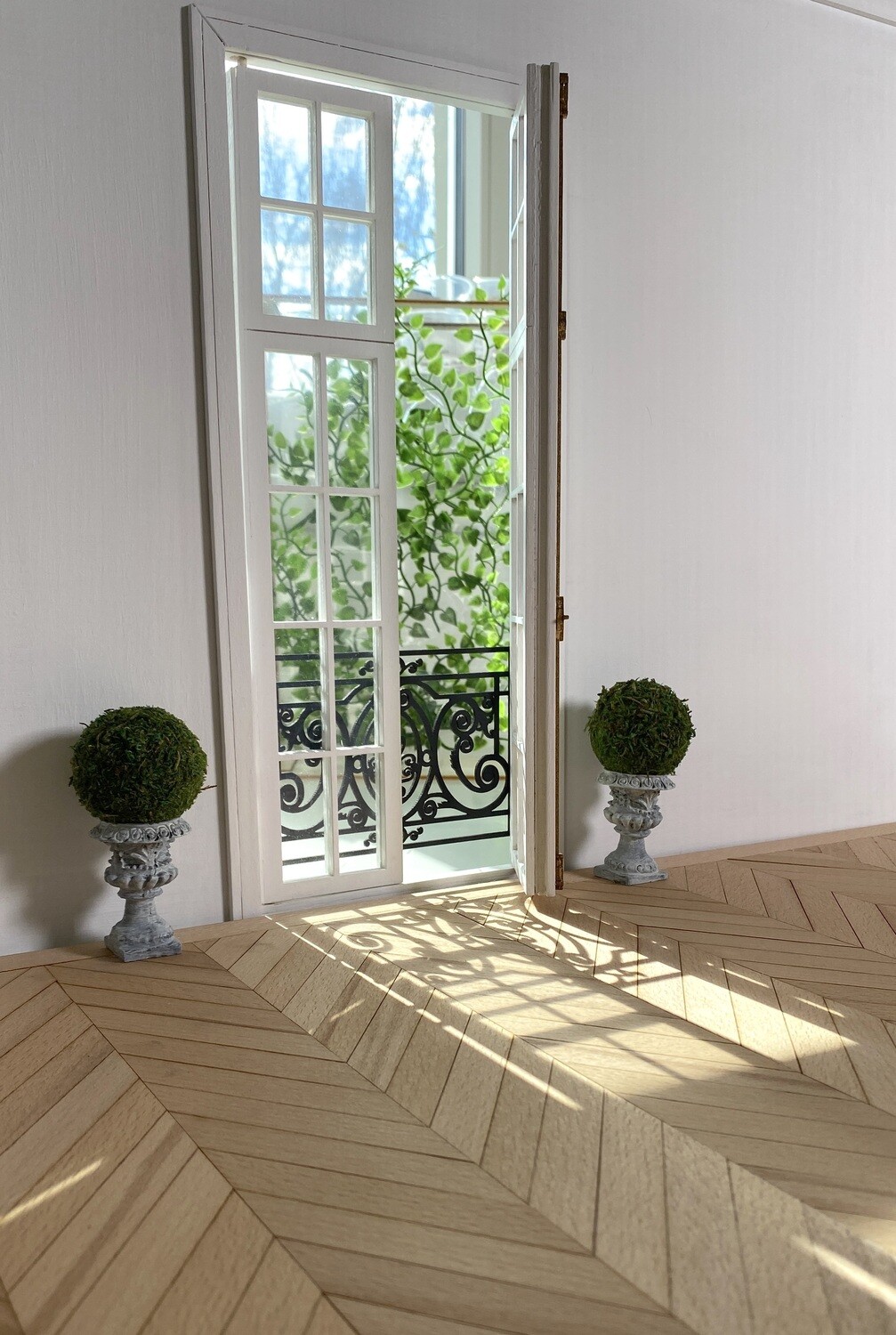 French Double Doors – 1/6 scale fashion doll furniture – DIY kit