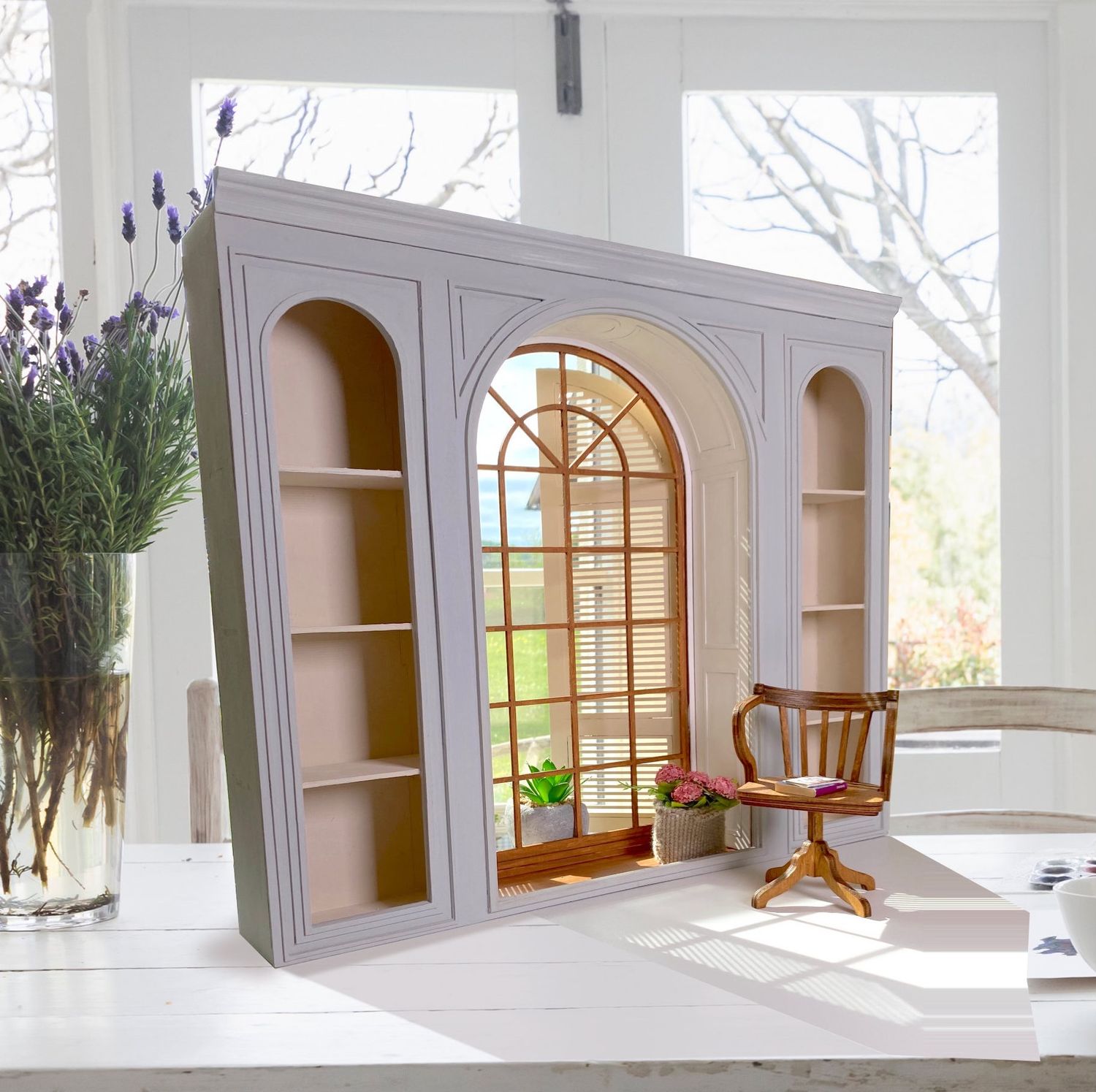 The Park Window – 1/6 scale DIY kit – dollhouse room box diorama