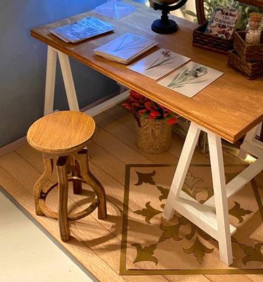 Little Stool – 1/6 scale Dollhouse DIY Kit