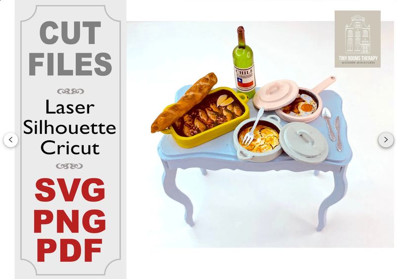 Miniature Cookware – Digital Cut Files and Tutorial