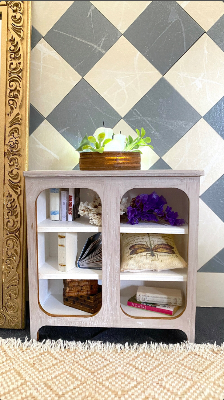 Shelf 1970 Style Bookcase in 1/12 scale DIY-Kit