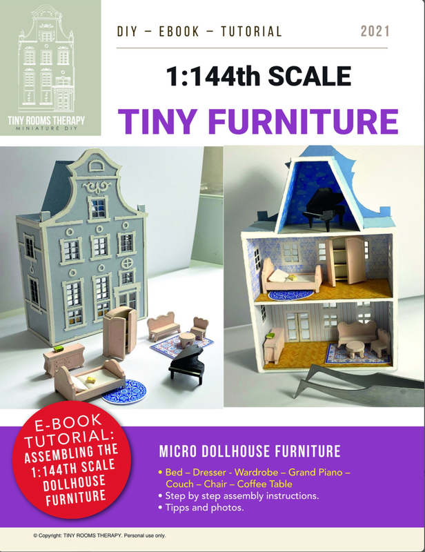 Furniture-Set for Patrician Residence or other Micro-Dollhouses – 1/144 scale